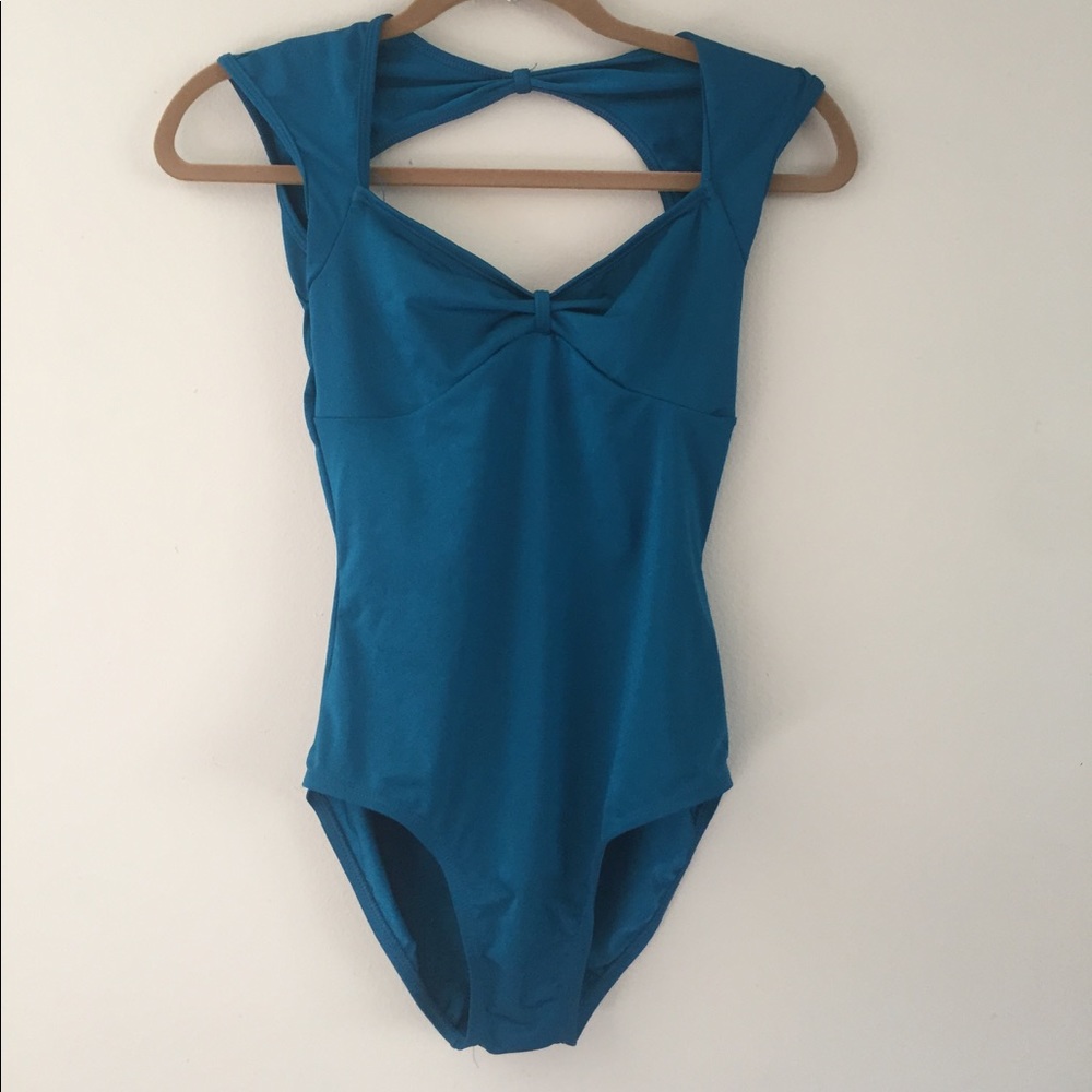 Blue dancer's leotard. Only worn a few times.